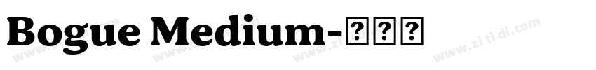 Bogue Medium字体转换
